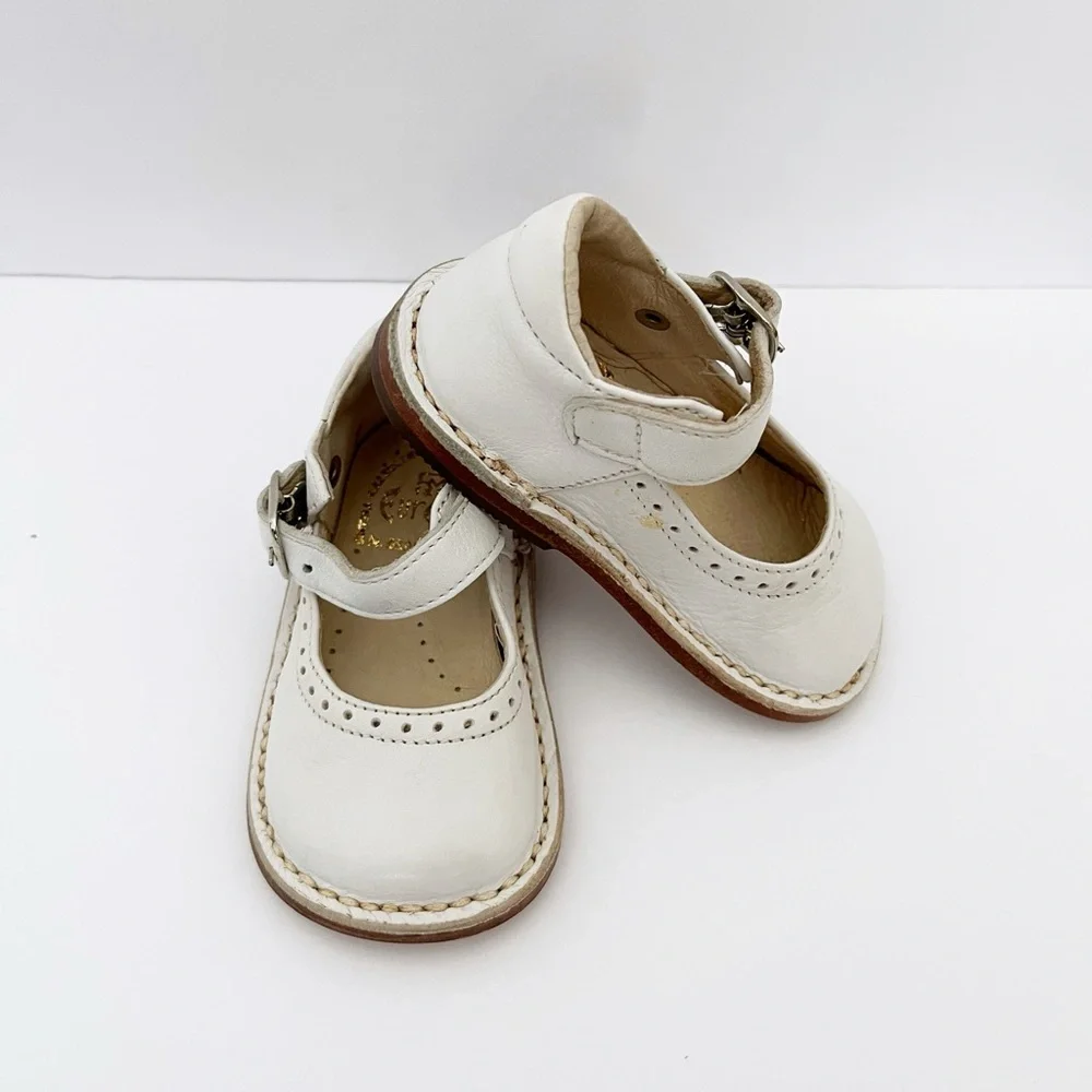 EUREKA BABY GIRL’S ARIEL HANDCRAFTED LEATHER MARY JANE SHOES SIZE EU 18 (SIZE 3)